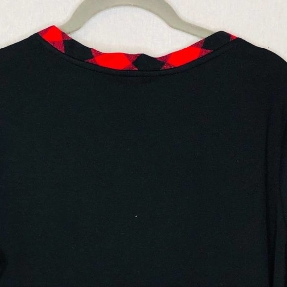 Charter club Buffalo check flannel trim pajama top Medium - Picture 7 of 7